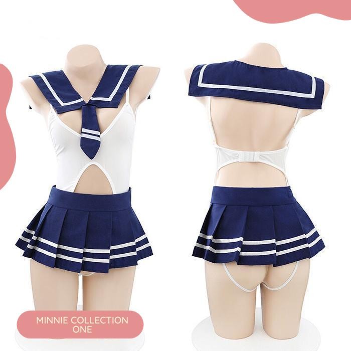 LINGERIE SEXY WANITA SERAGAM SEKOLAH JEPANG SEXY HOT F384 TERMURAH