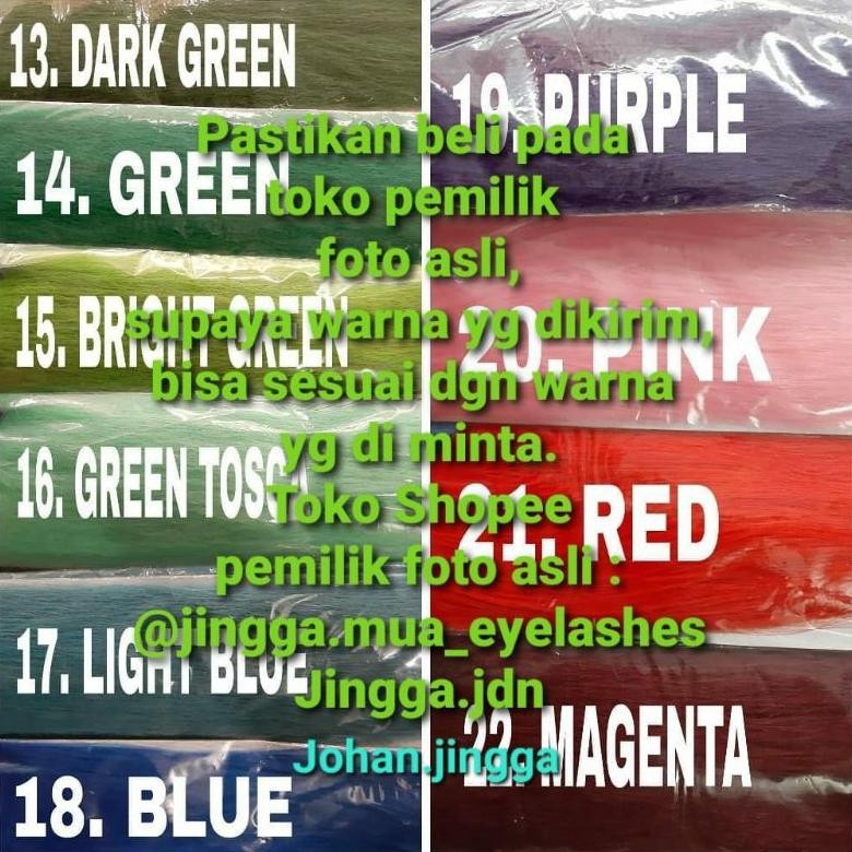 Lungsen, Rambut tambahan, Rambut sambung, Rambut Sanggul warna warni sintetis, WARNA SerI B AST