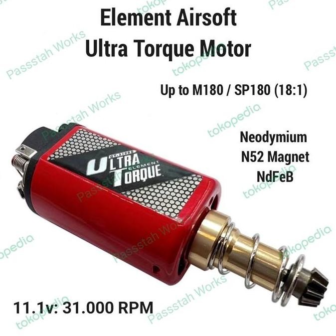 [dnmstore] Element Airsoft Ultra Torque Motor Strong Magnet  AEG WGB Dinamo AEG