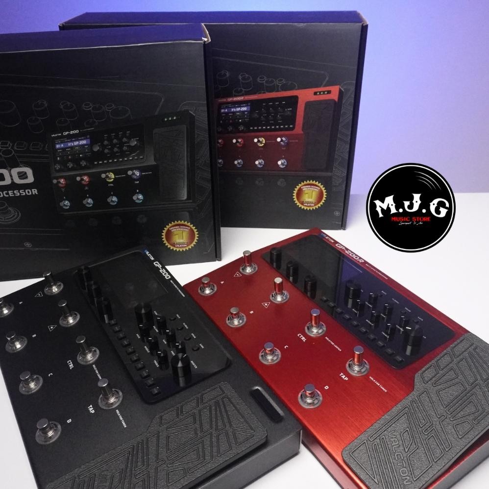 pedal multi effect digital Processor efek gitar or bass valeton GP200 bergaransi