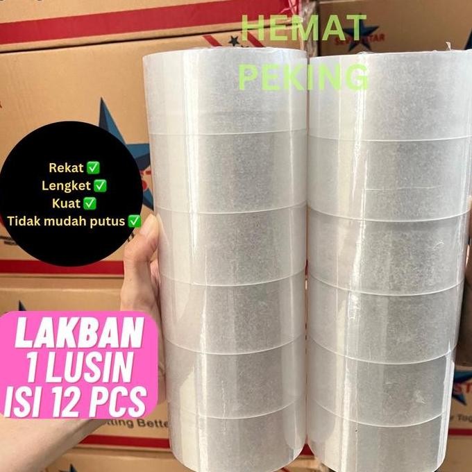 

Kualitas Terjamin Lakban Bening Coklat 1 Lusin Isi 12 Pcs 2 Inch 45 Mm X 90 Yard