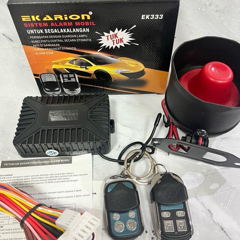 Alarm ekarion alarm mobil alarm tuk tuk remote alarm mobil