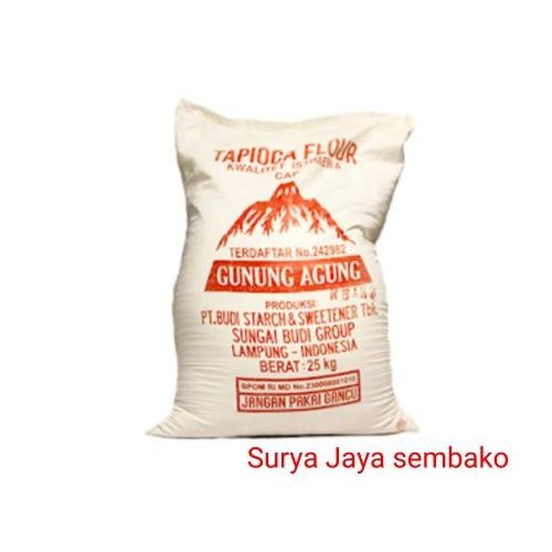 

Sagu Cap Gunung Agung Sagu Gunung Agung Tapioca Flour 1 karung isi 25KG