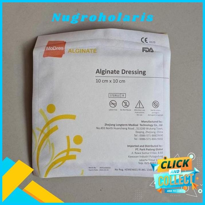 MODRES ALGINATE DRESSING 10X10CM  PERAWATAN LUKA MODERN BEBAS ONGKIR 