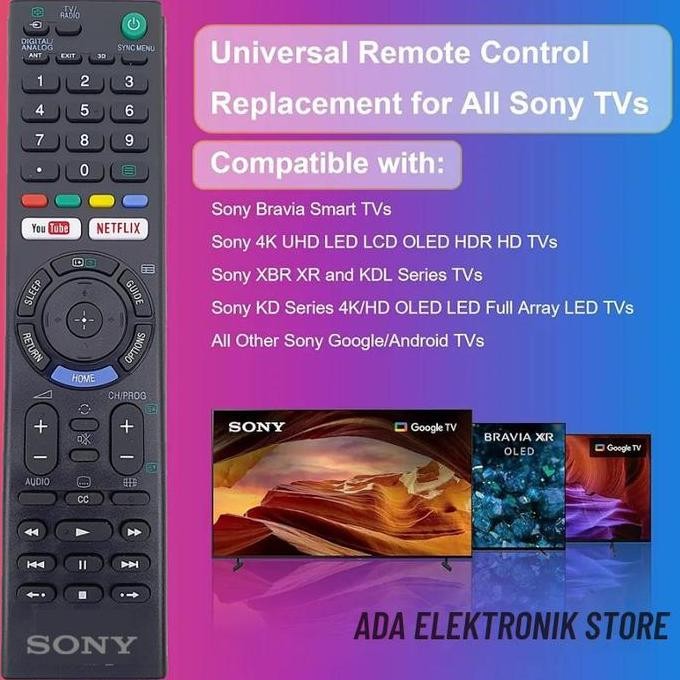 Remot Remote Tv Sony Bravia Remote Sony Smart Tv Original