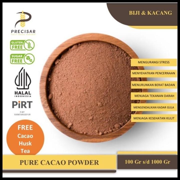 

Terlaris Bubuk Kakao Murni / Pure Cacao Powder - Non Alkalize | Natural | Organic | Gluten Free | Sugar Free Best Seller