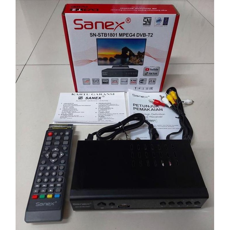 SET TOP BOX DVB-T2 / STB TV DIGITAL MATRIX APPLE HD MERAH GARANSI 1TH