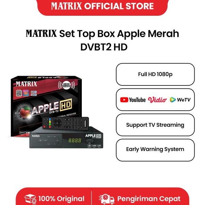 STB MATRIX APPLE DVBT2 MERAH