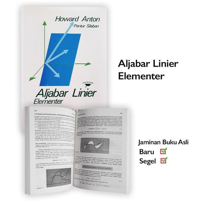 Buku Aljabar Linear Elementer Edisi Ke 3 Howard Anton Erlangga