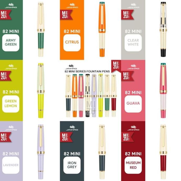 

Jinhao 82 Mini Fountain Pen Inspired By Sailor Pro Gear Slim Mini New Stok