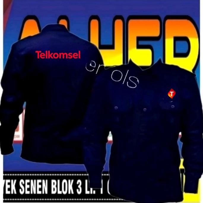 Tersedia kemeja Telkomsel baju Telkomsel seragam Telkomsel Pdh Telkomsel