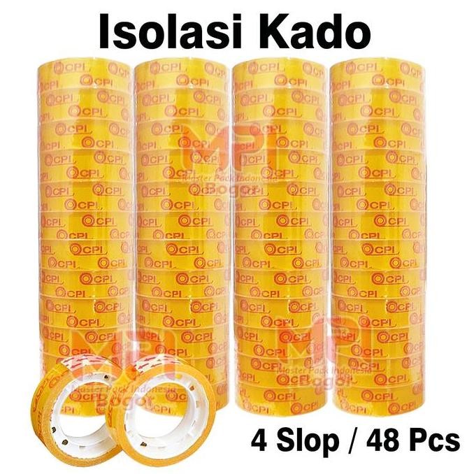 

Promo 4 Slopp (48 Pcs) Isolasi Kado Tebal Mpi - Kualitas Terbaik