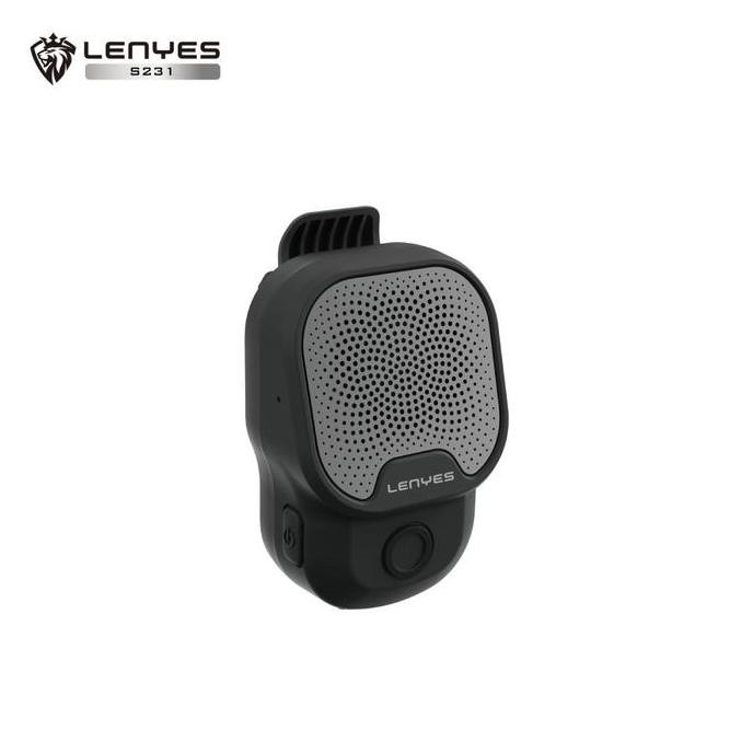Sale Lenyes S231 Speaker Mini Jepit Clip On Mic Wireless Bluetooth 5.3 Speaker Portable Waterproof I