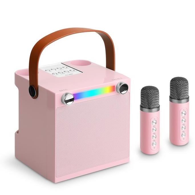 Grosir Speaker Fleco F-8894 Mini / F8894 Bluetooth Free 2 Mic Wireless | Wireless Voice Change Big B