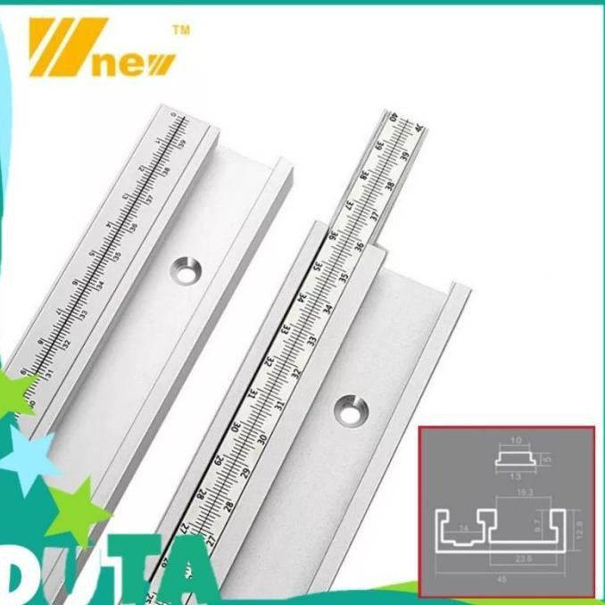 Brand NEW 60cm Miter T-track Type 45mm Rel Meja Potong Table Saw murah