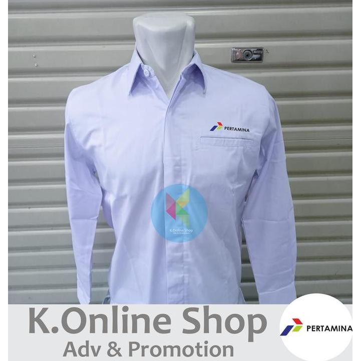 Tersedia Kemeja pertamina seragam pertamina baju pertamina lengan panjang