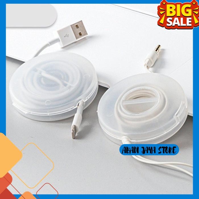 

BOX CASE KOTAK KABEL PUTAR BULAT ORGANIZER PERAPIH CABLE DATA EARPHONE EKSLUSIF