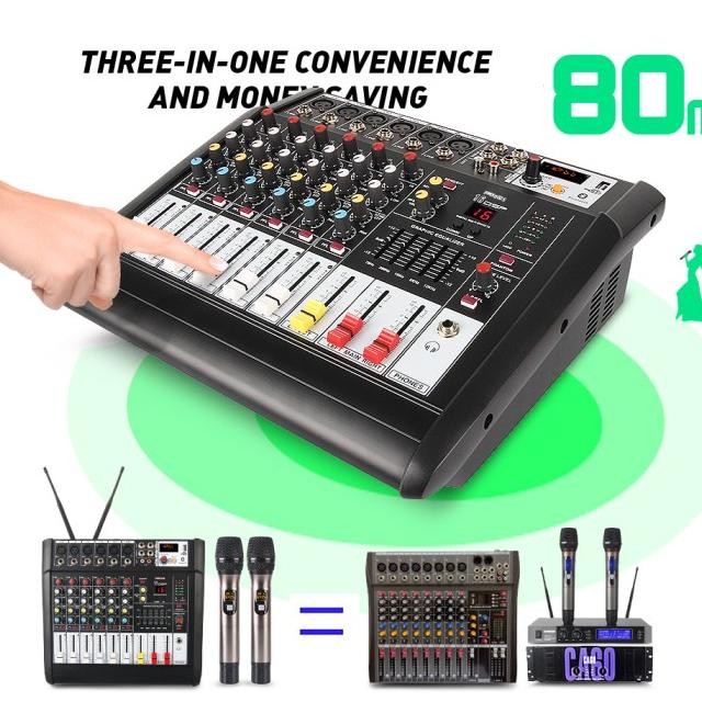 PMX602D/PMX602S AUDIO PROFESIONAL 6 SALURAN MIXER PENGUATBAWAAN 450