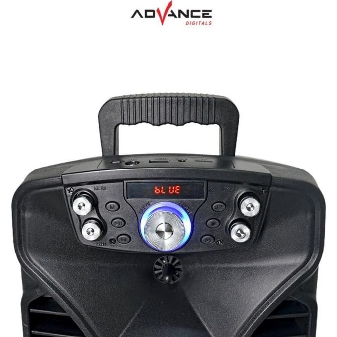 Murah Speaker Portable Advance H 801 N / H801N Bluetooth 8 Inch Mic Wireless