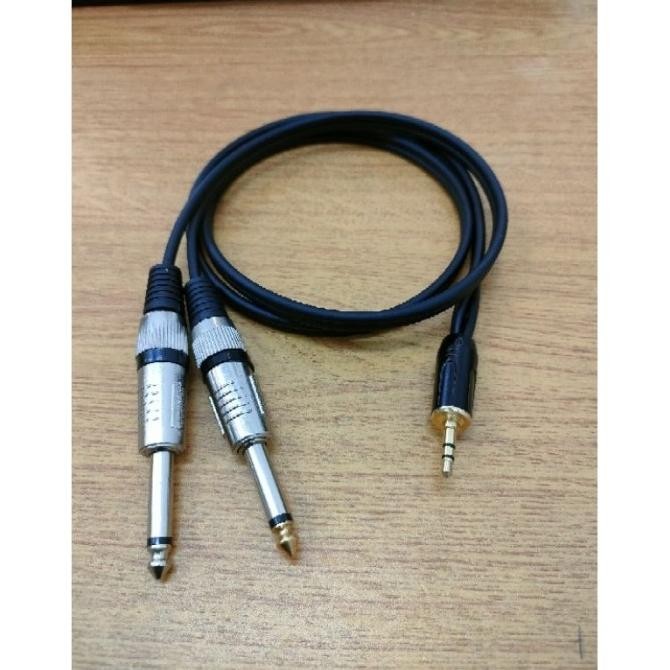 KABEL AUDIO MIXER JACK AKAI MONO TO JACK AUX 3.5MM / KABEL AUDIO JACK
