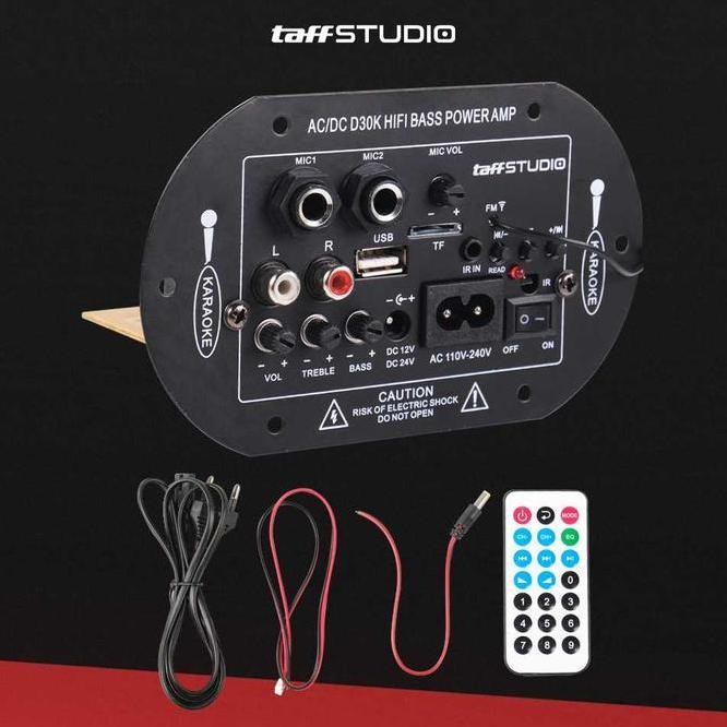 AMPLI AMPLIFIER PAPAN AUDIO BLUETOOTH SUBWOOFER UNIVERSAL DC 12-24V 1224 MIXER 2 CENEL MINI UNTUK PO