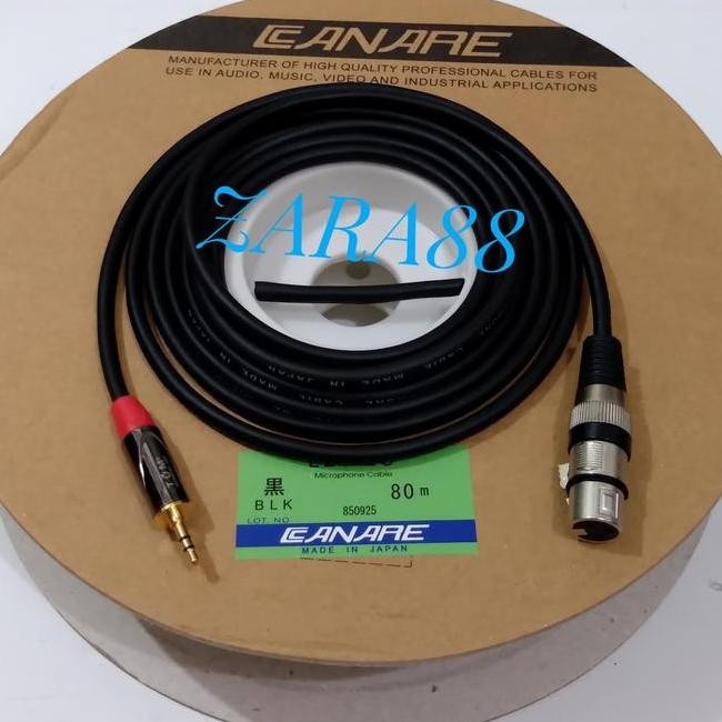 KABEL AUDIO MIXER CANON FEMALE KE HP 2 MTR FULL