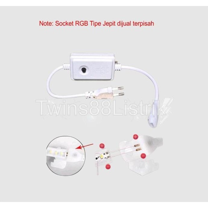 Murah Lampu Led Strip Rgb Tie Jepit 1 Roll 100 Meter Full