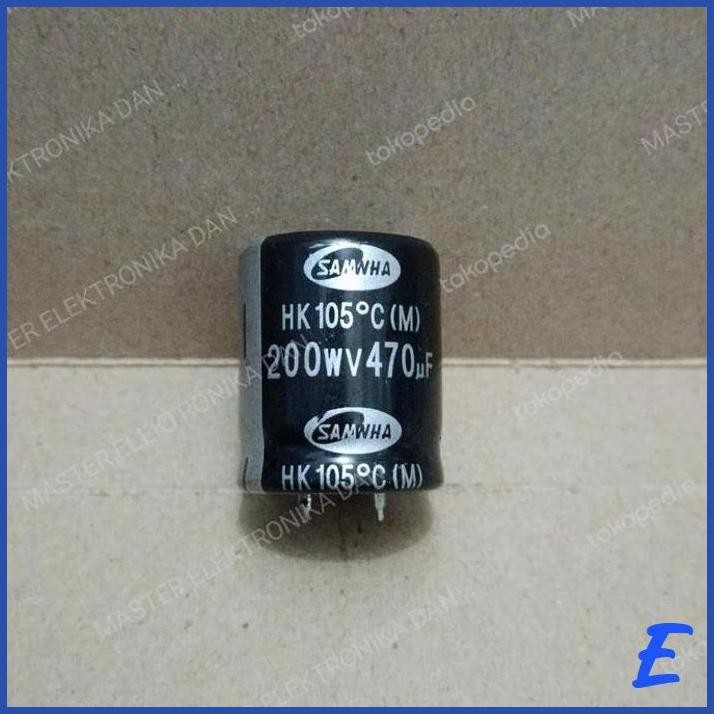 | BHG | 7812 KAPASITOR ELCO 200WV470UF 200WV 470UF 200V SAMWHA JEPANG