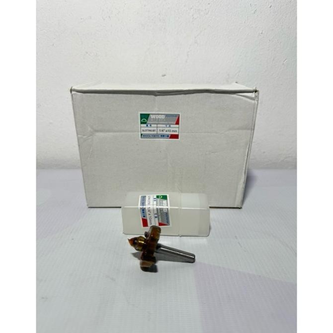 (Expert) sloting bit 1/4x10mm wood / mata trimmer sloting bit 10mm wood / mata profil router sloting