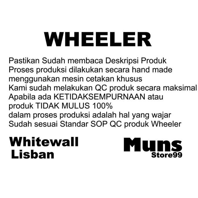 [Expert] Lis Ban Mobil White Wall Ban Mobil Velg Ring 14 WHEELER Original