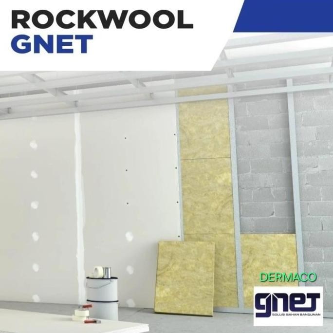 ready ROCKWOOL GNET D100KG 5CM / BUSA PEREDAM SUARA / PEREDAM SUARA GNET / PEREDAM SUARA RUANG KARAO