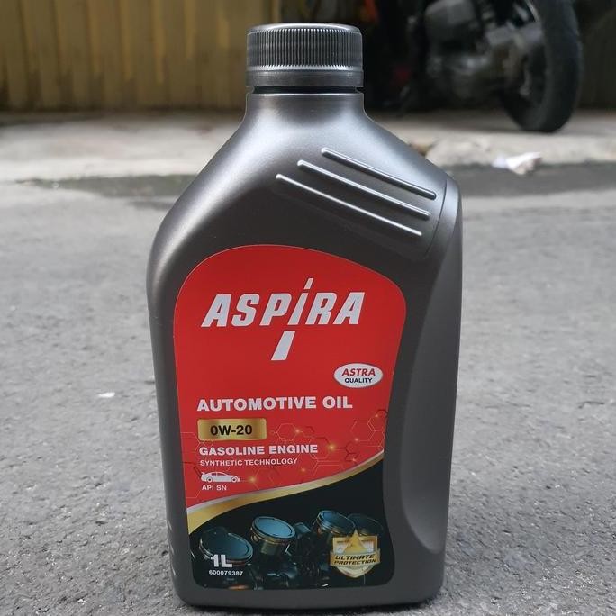 (1) Oli oil aspira astra 0w 20 0w20 0w-20 diproduksi Shell oli mesin mobil 1 liter champn11 Kualitas