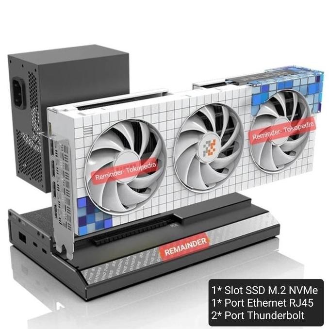 TERLARIS - EGPU Thunderbolt 3/4/5 USB4 - Exsternal GPU Exsternal Vga Docking GPU Enclosure M.2 NVMe