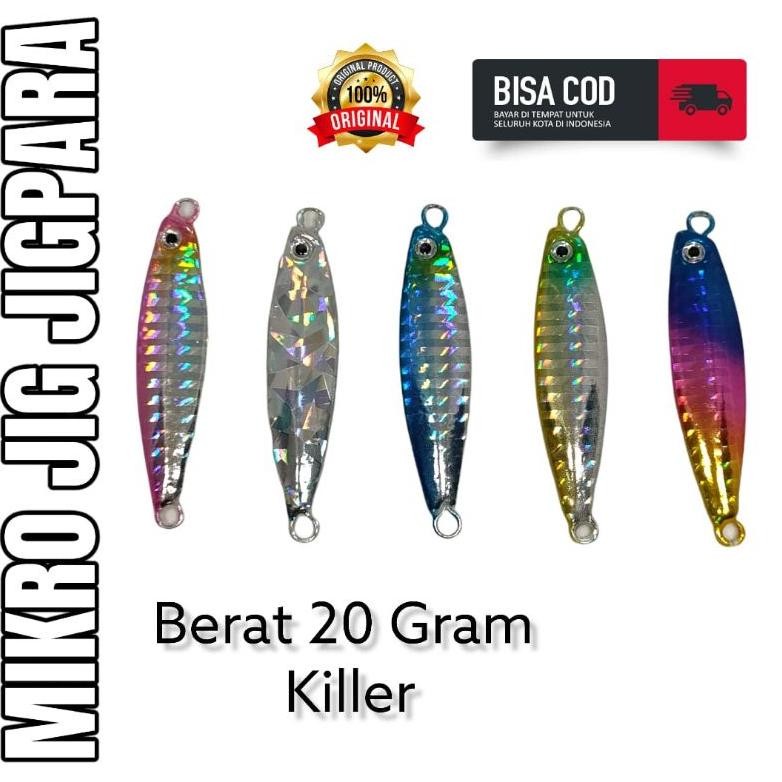 MIKRO JIG 20  GR (KOPI JIGPARA) METAL JIG/UMPAN PANCING (P55) AST nUg