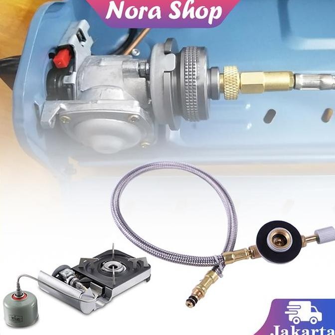 (Expert) Selang Gas Universal Kompor Camping Tangki Gas Aksesori Mengisi Katup Selang Gas