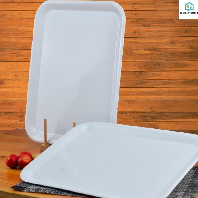 [Expert] Nampan Melamin PutihTalam Putih Tebal Mewah Kekinian
