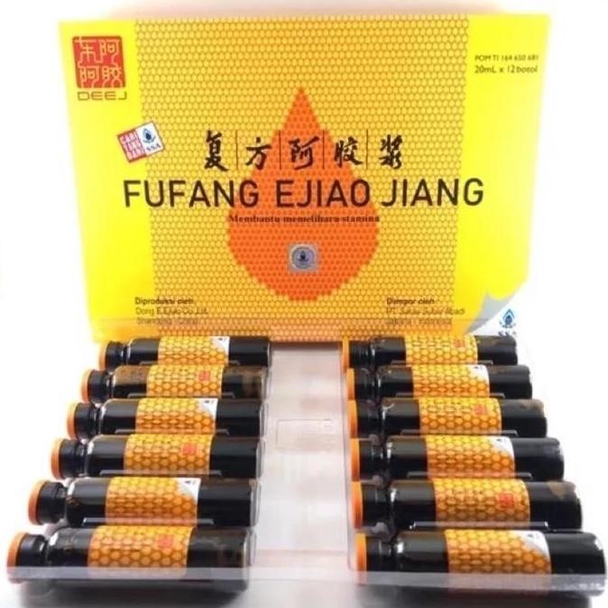 NEW FUFANG EJIAO JIANG 6 BOTOL 12 BOTOL OBAT CINA CHINA HERBAL DBD STAMINA PT. SARAS SUBUR ABADI SSA