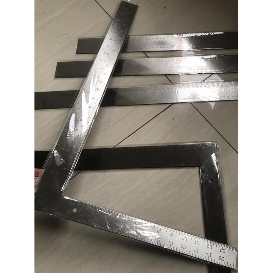 

TERMURAH - Penggaris Siku Stainless Steel Ukuran 60 x 40 cm