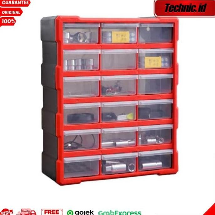 

Terlaris Krisbow Kotak Perkakas 18 Laci Storage Bin 18 Drawers Tool Box Kotak Sparepart Kotak Aksesoris