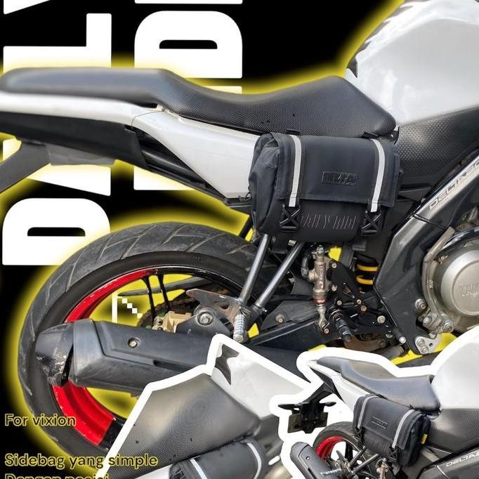 NEW Tas motor Vixion, tas samping Vixion kiri kanan, tas jas hujan vixion
