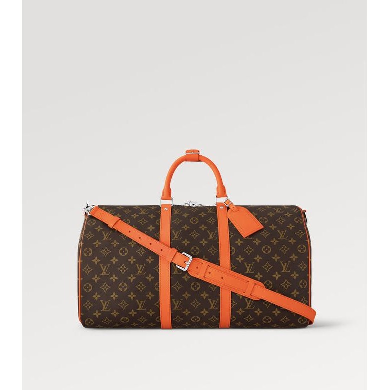 LOUIS VUITTON - LV Keepall Bandoulire 50 - Orange - Tas Gym Travel Original Product