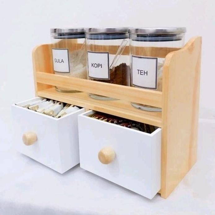 

Terlaris Cozy Storage Laci Penyimpanan Aesthetic Tempat Coffee Kayu