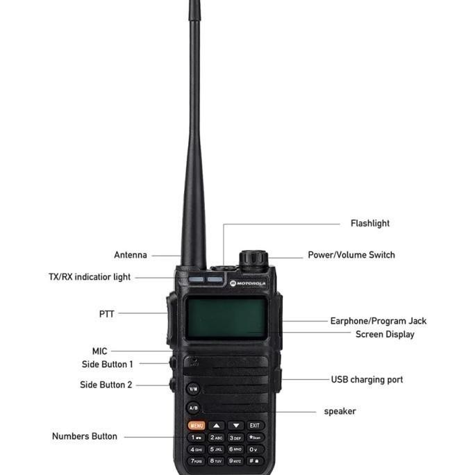 Sale Ht Motorola X9 Walkie Talkie Radio Anti-Air Jarak Jauh 50Km 25W Transc