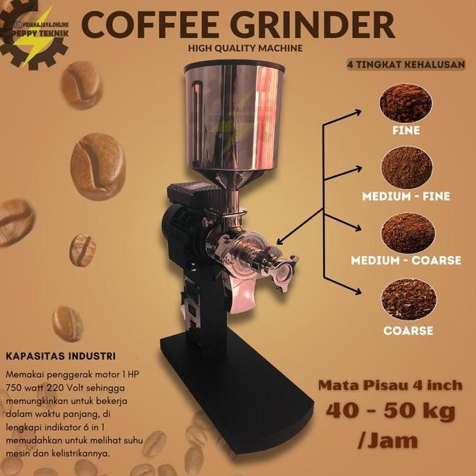 TERBARU - Mesin Giling kopi 4inch Industri 50 kg Grinder Penepung
