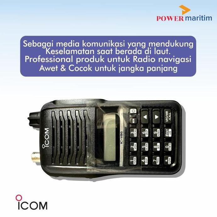 Promo Radio Ht Komunikasi Merk Icom Type V86 1 Set Walkie Talkie Icom