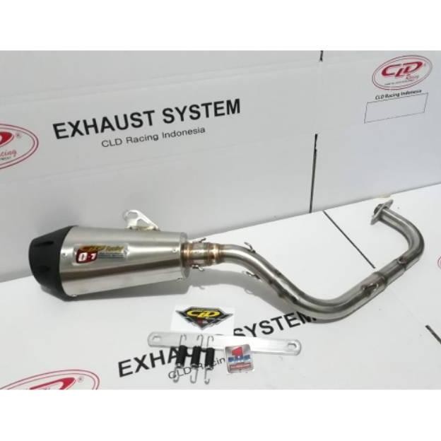 KNALPOT CLD RACING BEAT KARBU/SCOOPY/BEAT ESP/SCOOPY FI/VARIO 110 TYPE C7 INLET 38 MM C7 INLET 50 MM