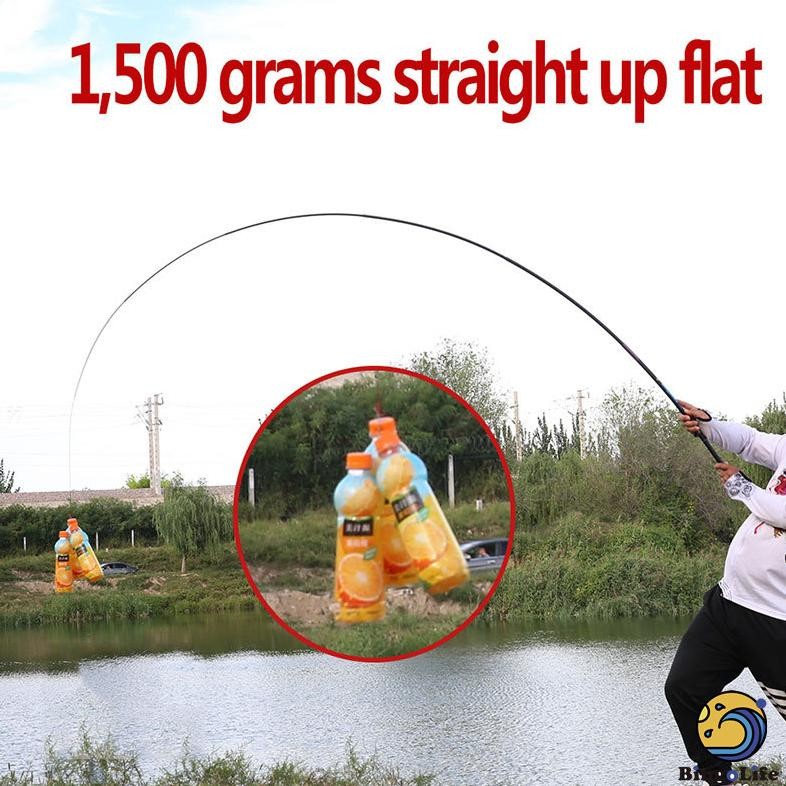 New Tegek 720 Carbon Joran Pancing Telescopic 585Cm Pancing Murah Kaku Diskon