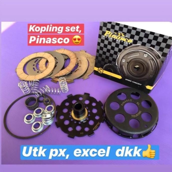 Kopling set racing pinasco utk vespa px series, excel dkk