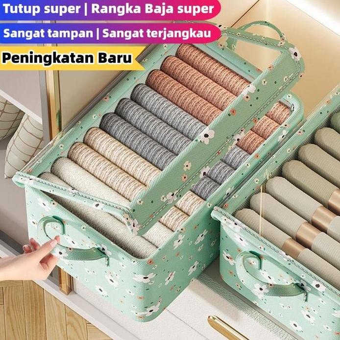 

Terlaris Peningkatan Baru Storage Box Rangka Baja Tutup Super Storage Box Organizer Tahan Debu Dan Kelembaban/Box Container Keranjang Baju Box Baju Kotak Penyimpanan Kotak Tempat Tempat Kerudung Organizer Box Storage