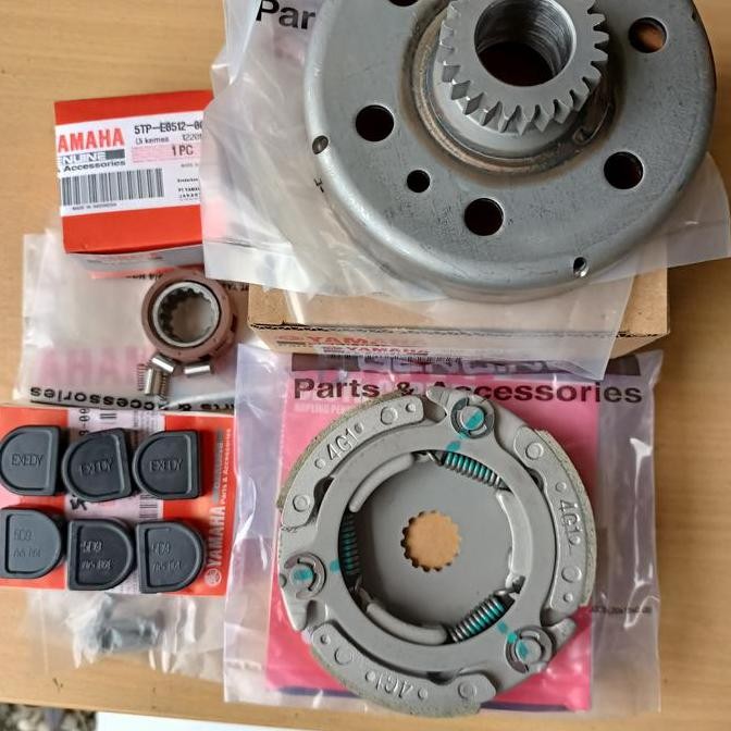 MANGKOK KAMPAS GANDA KOPLING T24 CAGE VEGA ZR PAKET LENGKAP ORI